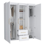 Armoire Bariloche avec tringles, étagères et 2 tiroirs
