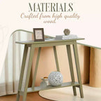 Kings Brand Furniture – Console étroite avec étagère de rangement pour couloir, entrée, vestibule, salon