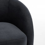 Fauteuil pivotant moderne en forme de tonneau