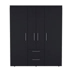 Armoire Bariloche avec tringles, étagères et 2 tiroirs