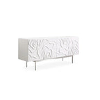 Buffet moderne blanc laqué avec portes à fermeture douce