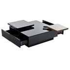 Table basse carrée moderne en bois