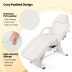Costway Lit de massage 72" avec tabouret hydraulique et dossier réglable