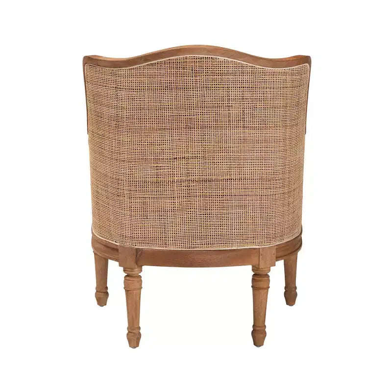 Fauteuil d'appoint en tissu et bois Elizette de Bali & Pari