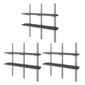 Suncast Abri vertical 6 étagères, kit de rangement mural extérieur peu encombrant, noir