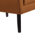 Lot de 2 fauteuils d'appoint en velours pour salon