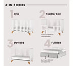 Ensemble de chambre de bébé 2 pièces SOHO de Child Craft, comprend un lit de bébé convertible 4-en-1 et une commode à 3 tiroirs