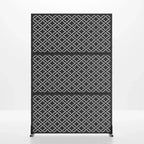 MAYEERTY Paravent en Acier Galvanisé Diviseur d'Intérieur et d'Extérieur Paravent Décoratif Autoportant pour Balcon Jardin 1 pièce