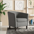 Fauteuils d'appoint modernes en forme de tonneau, Fauteuils club confortables