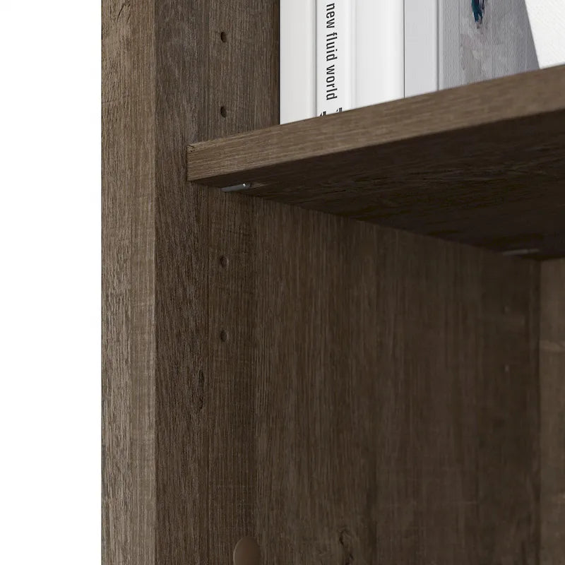 Bibliothèque haute Salinas à 5 étagères (Lot de 2) par Bush Furniture