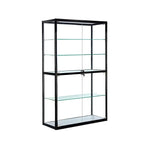Vitrine rectangulaire contemporaine en verre noir