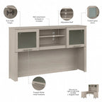 Bureau d'angle en L 60" Bush Furniture Somerset avec huche de rangement