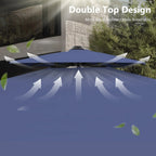 MAISON ARTS Parasol déporté hydraulique automatique 3,6 m avec mât en aluminium et rotation à 360 degrés