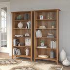 Bibliothèque haute Salinas à 5 étagères (Lot de 2) par Bush Furniture