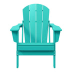 Chaise Adirondack pliante d'extérieur tout temps Polytrends Laguna résistante à la décoloration pour patio