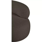 Meridian Furniture Fauteuil en tissu bouclette Venti