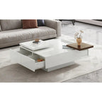 Table basse carrée moderne en bois