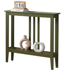 Console étroite avec étagères pour entrée, couloir ou salon