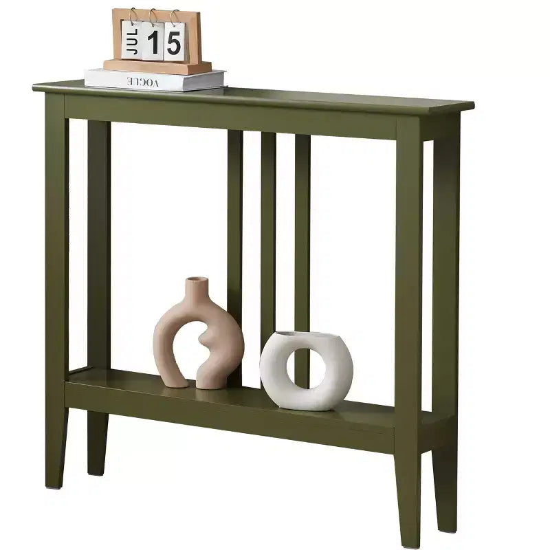 Console étroite avec étagères pour entrée, couloir ou salon