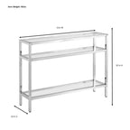 Carolina Living Chrysalis - Console 3 plateaux en verre - Or