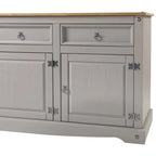 Buffet bas de style rustique 65 po - Collection Corona