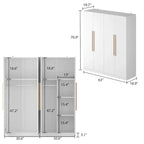Armoire de rangement moderne sur pied en bois massif avec étagères