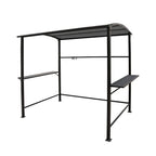 Abri barbecue en acier avec auvent, 1,5 x 2,4 m