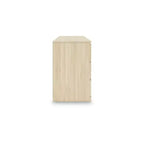 Commode à 6 tiroirs Ashley Modern Onita Signature Design, finition en bois brun naturel, sans quincaillerie