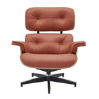 Fauteuil inclinable en cuir de style Mid-Century Modern