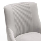 SEYNAR Lot de 8 chaises de salle à manger modernes en velours glamour, chaise de coiffeuse capitonnée pour salon (sans table)