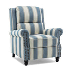 Fauteuil inclinable à dossier rembourré avec clous décoratifs (lot de 2)
