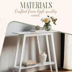 Kings Brand Furniture – Console étroite avec étagère de rangement pour couloir, entrée, vestibule, salon