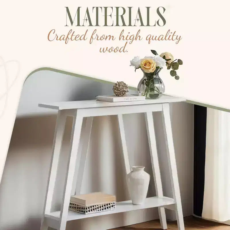 Kings Brand Furniture – Console étroite avec étagère de rangement pour couloir, entrée, vestibule, salon