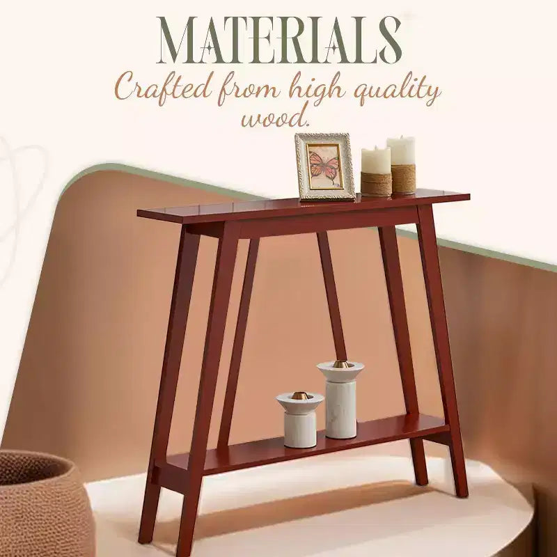 Kings Brand Furniture – Console étroite avec étagère de rangement pour couloir, entrée, vestibule, salon