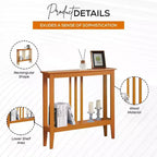 Console étroite avec étagères pour entrée, couloir ou salon