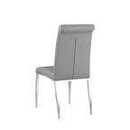 Chaise cantilever rembourrée contemporaine Somette, lot de 4