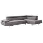 Canapé sectionnel en L 2 pièces en similicuir Riveredge de 277 cm de large - 76L x 109W x 28H