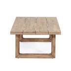 Ensemble de meubles de patio en bois d'acacia, ensemble de conversation extérieur avec table basse et coussins moelleux pour jardin, véranda et balcon, Beige - Merax