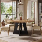Table à manger ronde de 120 cm pour 4 personnes