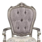 23.25 Chaise de salle à manger Ariadne en velours et finition platine antique - Acme Furniture