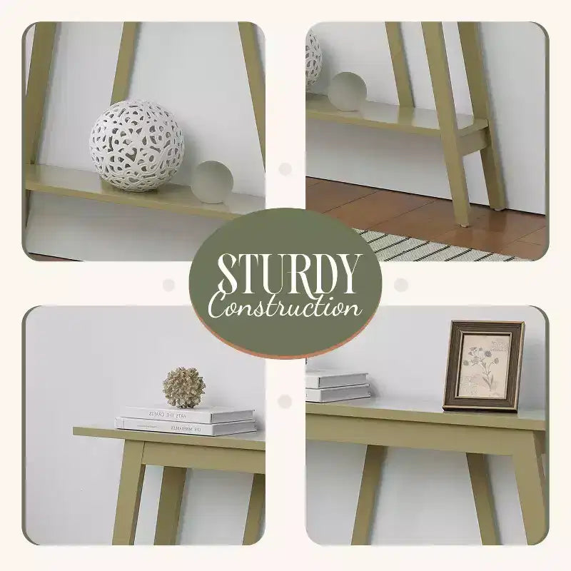 Kings Brand Furniture – Console étroite avec étagère de rangement pour couloir, entrée, vestibule, salon