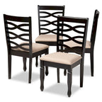 Ensemble de 4 chaises de salle à manger modernes et contemporaines