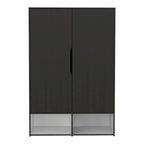 Armoire double rose FM Furniture avec tringle