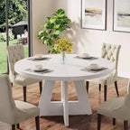 Table à manger ronde de 120 cm pour 4 personnes