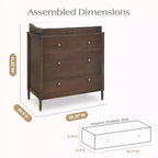 Commode 3 tiroirs avec plan à langer - Chambre d'enfant