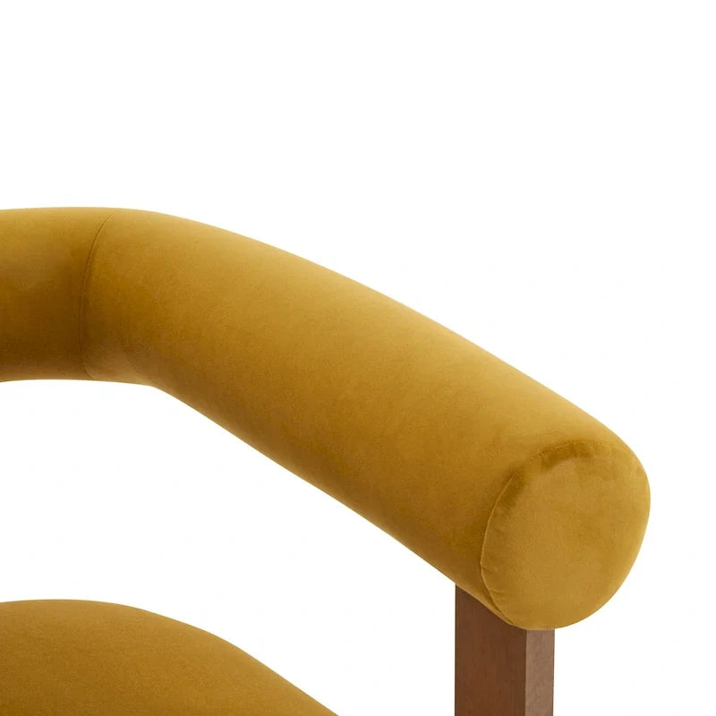 Fauteuil d'appoint Gilbert moderne à accoudoirs ronds par Christopher Knight Home