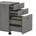Bureau d'angle Echo avec huche et tiroirs