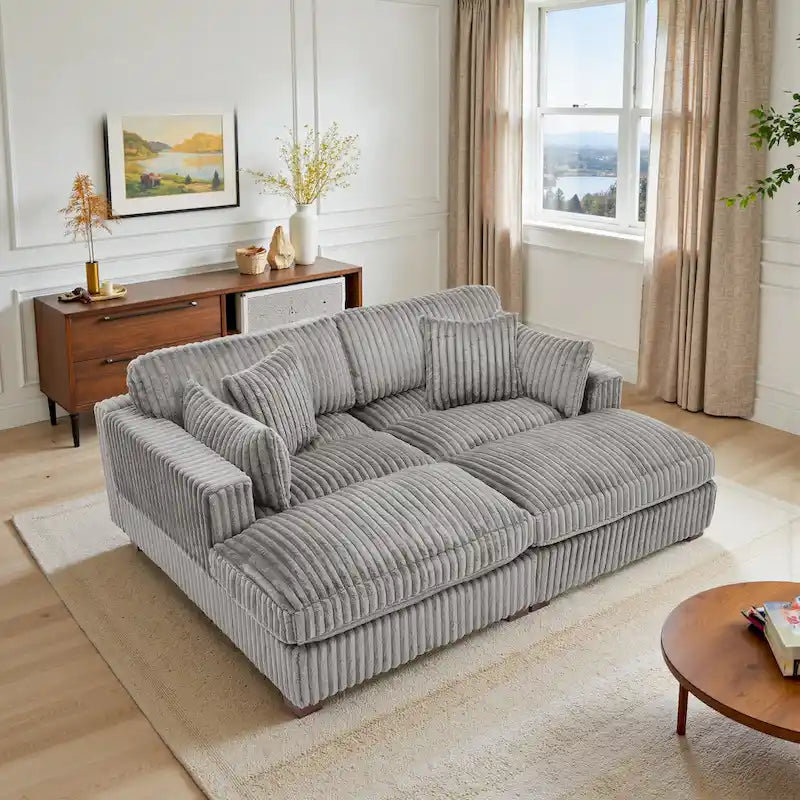 Canapé modulaire en tissu pour salon et chambre à coucher