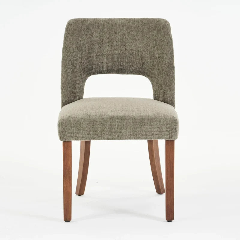 Lot de 4 chaises de salle à manger rembourrées en tissu