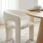 Petit ensemble de salle à manger pour 2 personnes, chaises rembourrées beiges, table à manger ronde sur pied, meubles de cuisine modernes et compacts - Panipeachy